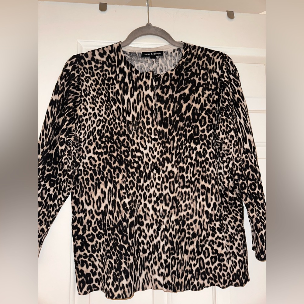 Printed cardigan